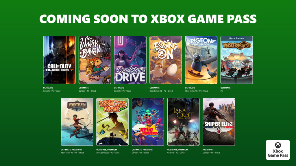 Game Pass noviembre de 2025